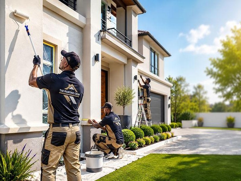 Acabados y pintura de fachada residencial en Windermere
